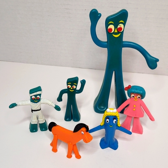Prema Trendmasters Other - Gumby and Pokey and Friends Action Figures 6 piece Lot Trendmasters Prema